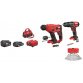 Kit combinato trapano a percussione a batteria e tassellatore SDS a batteria